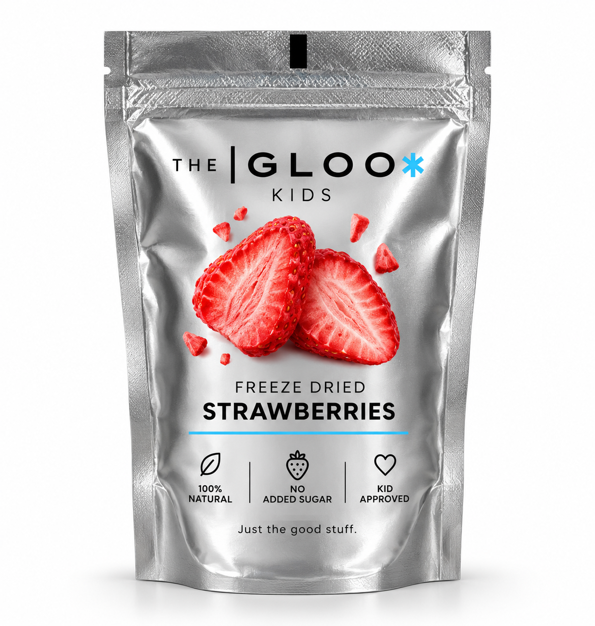 FREEZE DRIED STRAWBERRY SLICES KIDDIE POUCH 12g